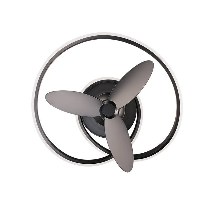 Veloce Outdoor LED Flush Mount Ceiling Fan in Detail.