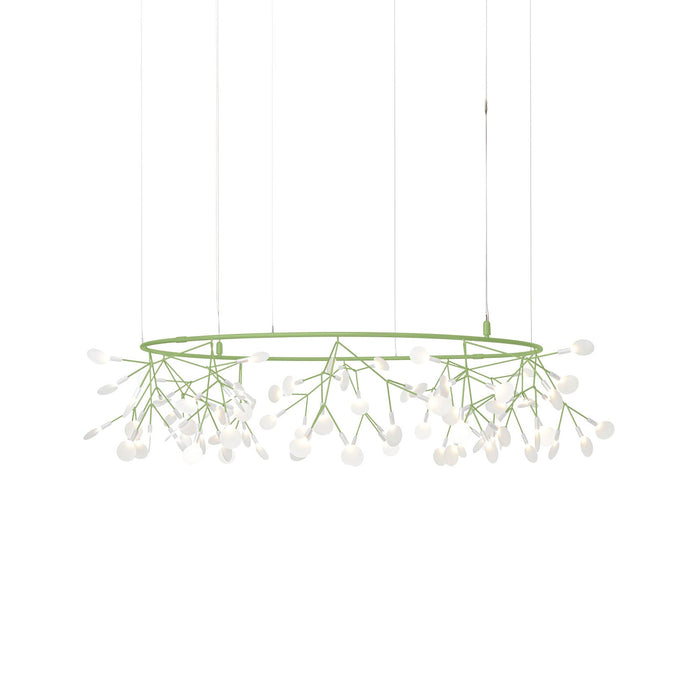 Heracleum III The Big O LED Pendant Light in Green (Small).