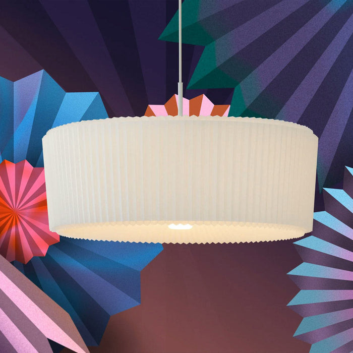 Plie Plisse Pendant Light in Detail.