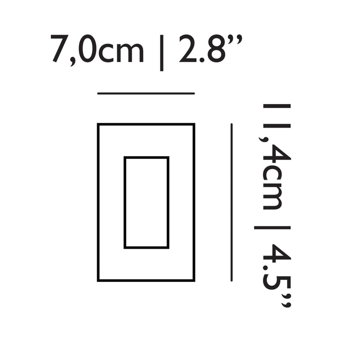 Wireless Wall Switch - line drawing.