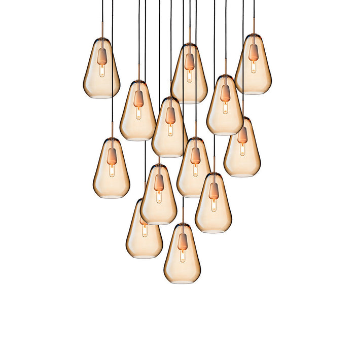 Anoli Chandelier in Gold (13-Light).