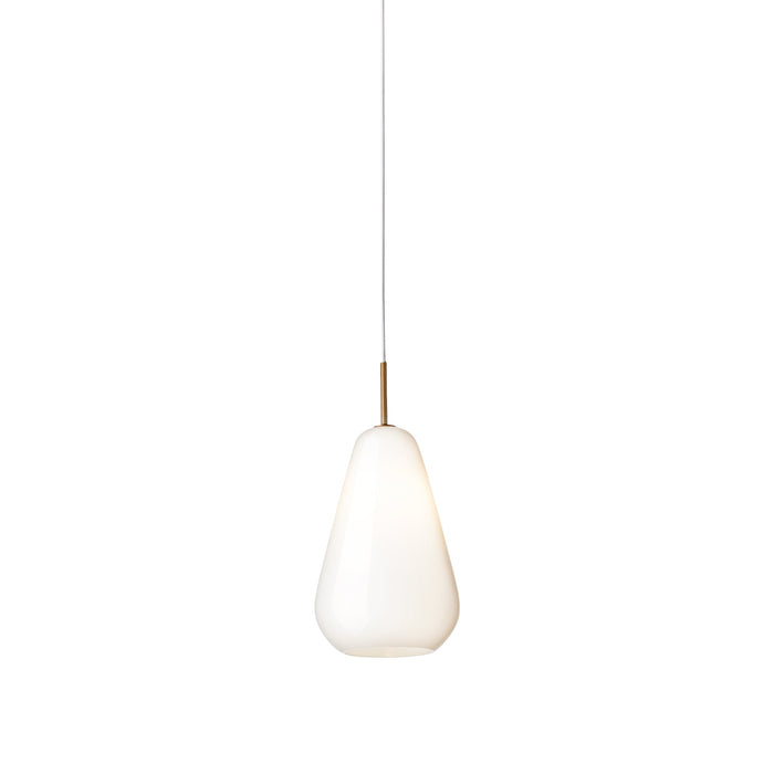 Anoli Pendant Light in Opal White (Medium).