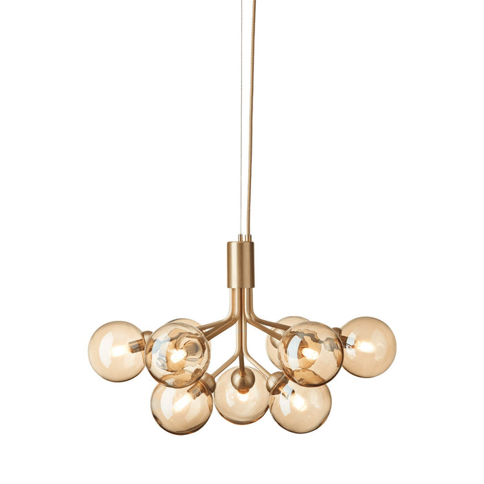 Apiales Chandelier in Brushed Brass/Gold (9-Light).