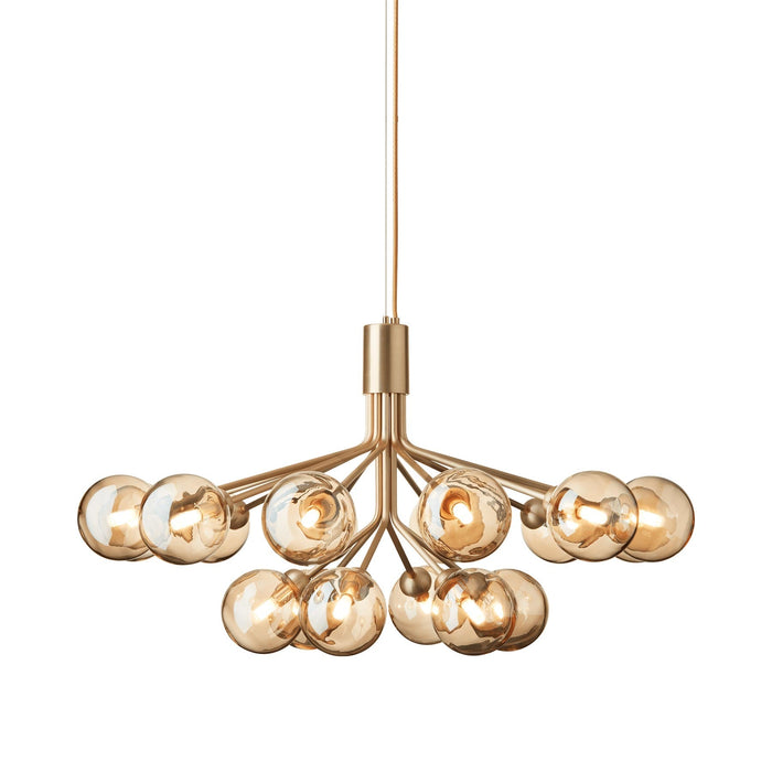 Apiales Chandelier in Brushed Brass/Gold (18-Light).