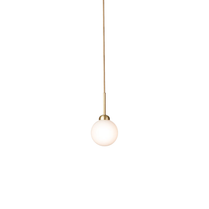 Apiales Pendant Light in Brushed Brass (Small).