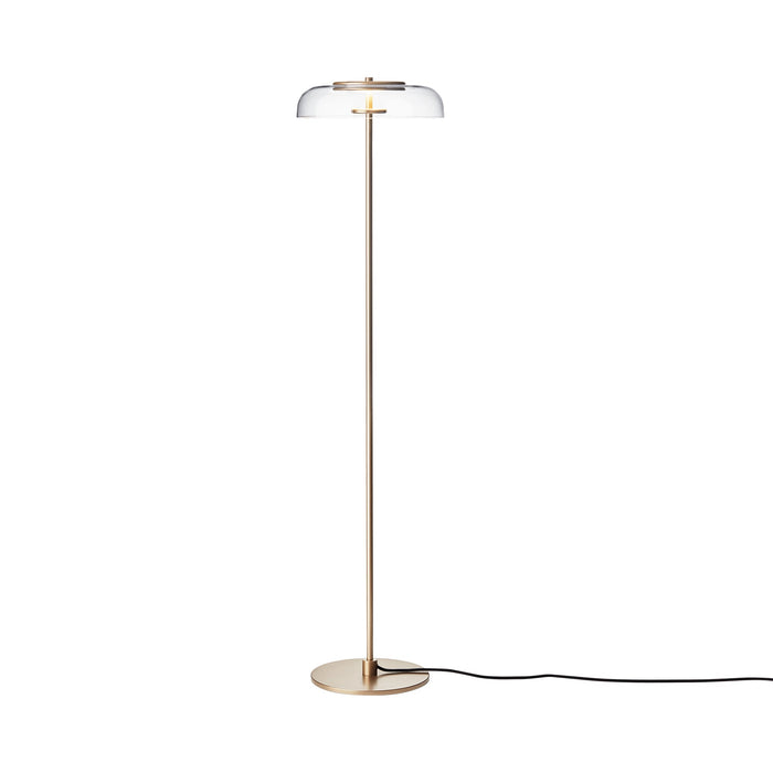 Blossi LED Floor Lamp in Nodric Gold/Clear.