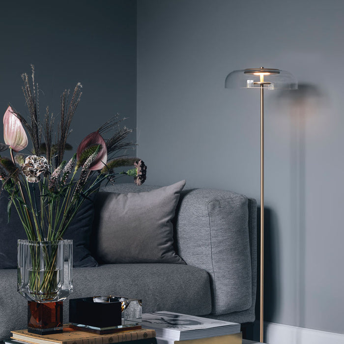 Blossi LED Floor Lamp in living room.