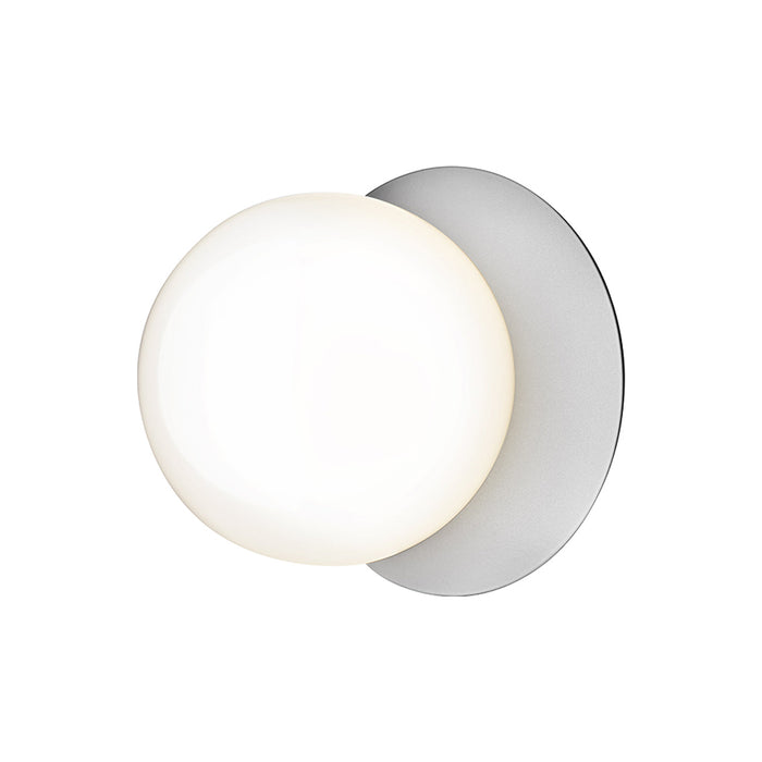 Liila IP 44 Ceiling / Wall Light in Light Silver/Opal White (Medium).