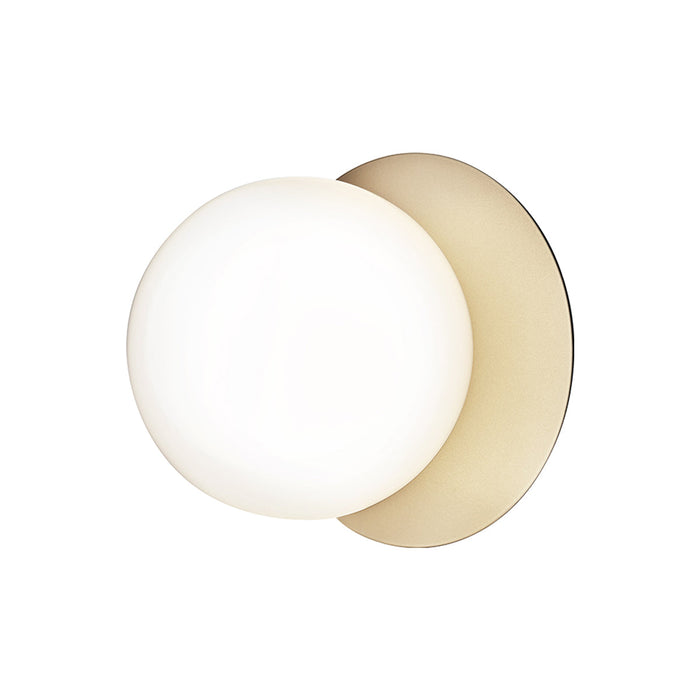 Liila IP 44 Ceiling / Wall Light in Nordic Gold/Opal White (Medium).