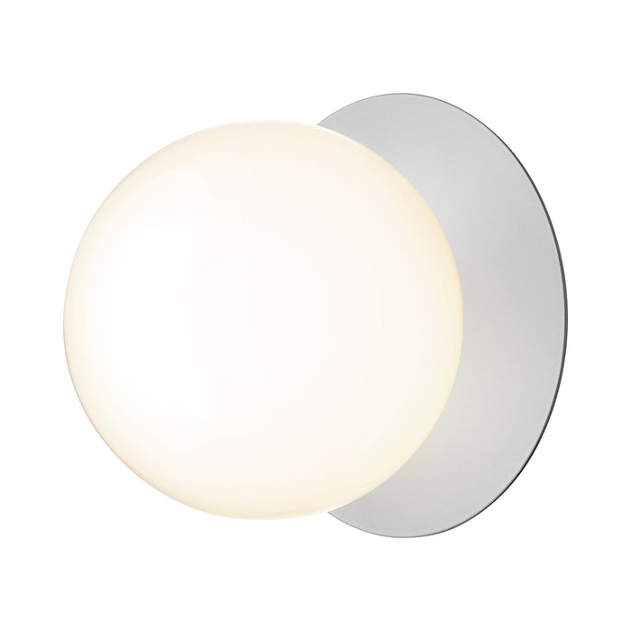 Liila IP 44 Ceiling / Wall Light in Light Silver/Opal White (Large).