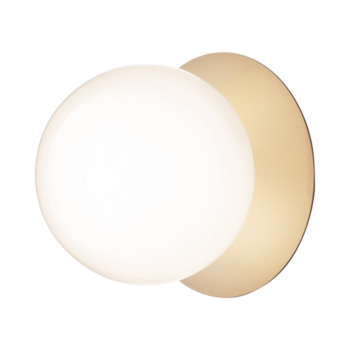 Liila IP 44 Ceiling / Wall Light in Nordic Gold/Opal White (Large).