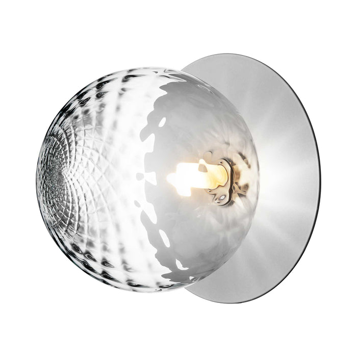 Liila IP 44 Ceiling / Wall Light in Light Silver/Optic Clear (Large).