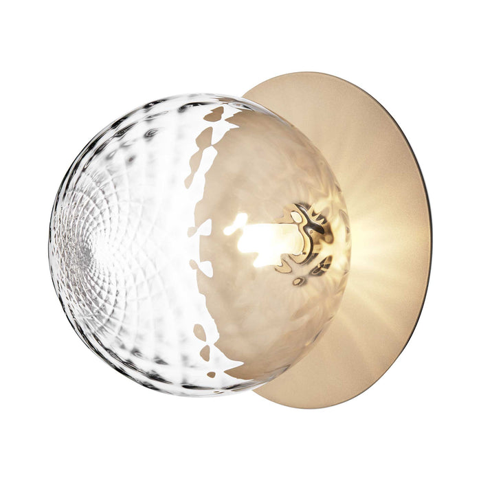 Liila IP 44 Ceiling / Wall Light in Nordic Gold/Optic Clear (Large).