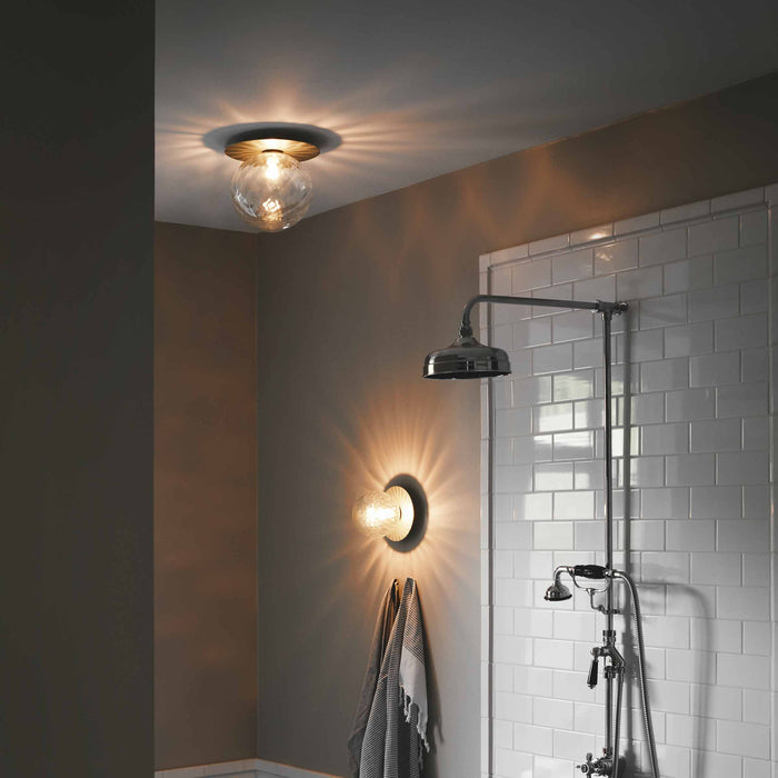 Liila IP 44 Ceiling / Wall Light in bathroom.