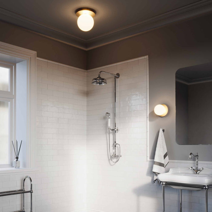 Liila IP 44 Ceiling / Wall Light in bathroom.