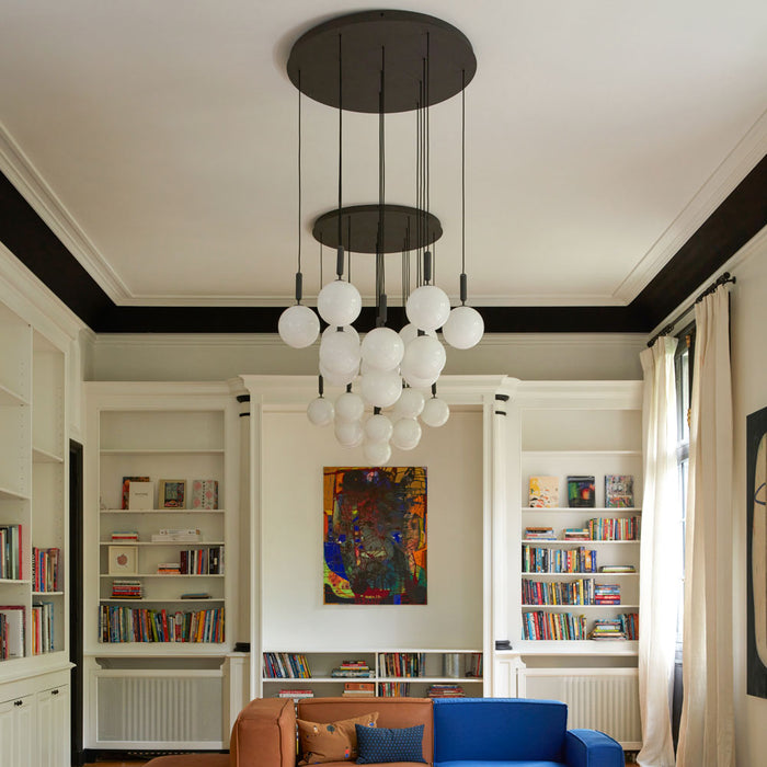 Miira Chandelier in living room.