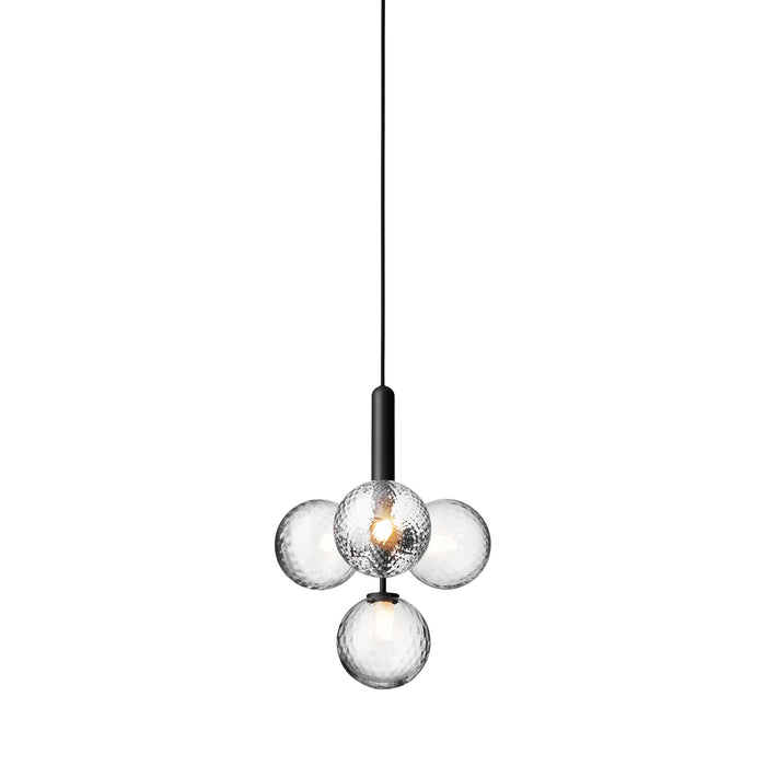 Miira Multi Pendant Light in Rock Grey/Optic Clear.