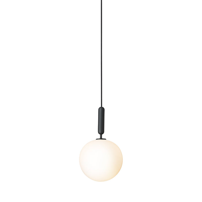 Miira Pendant Light in Rock Grey/Opal White (Large).