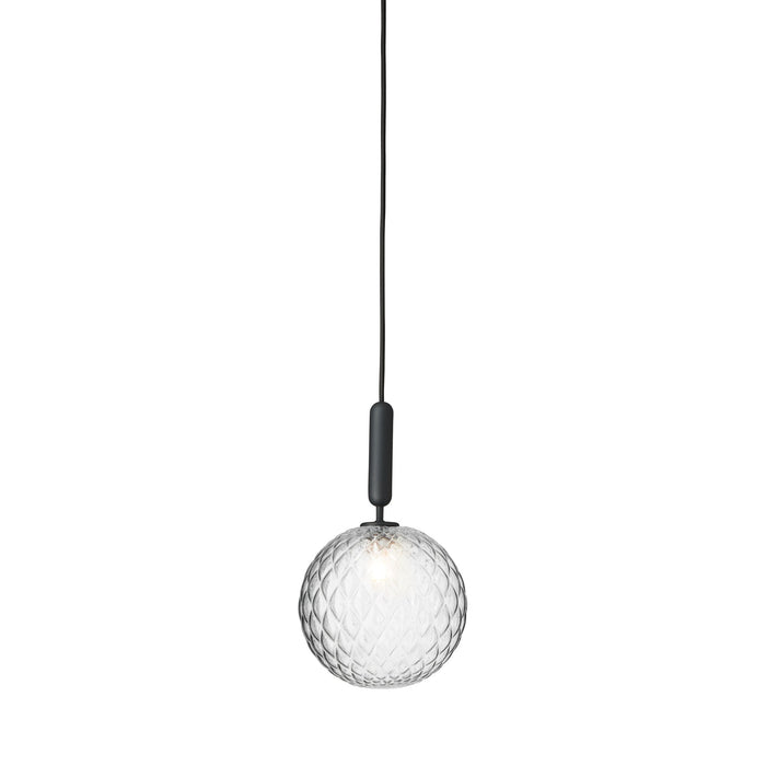 Miira Pendant Light in Rock Grey/Optic Clear (Large).