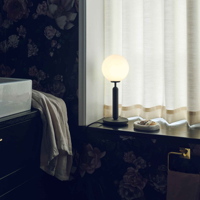 Miira Table Lamp in bathroom.