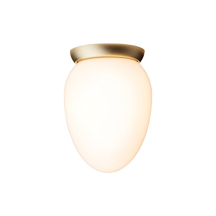 Rizzatto Flush Mount Ceiling Light in Satin Brass (Small).