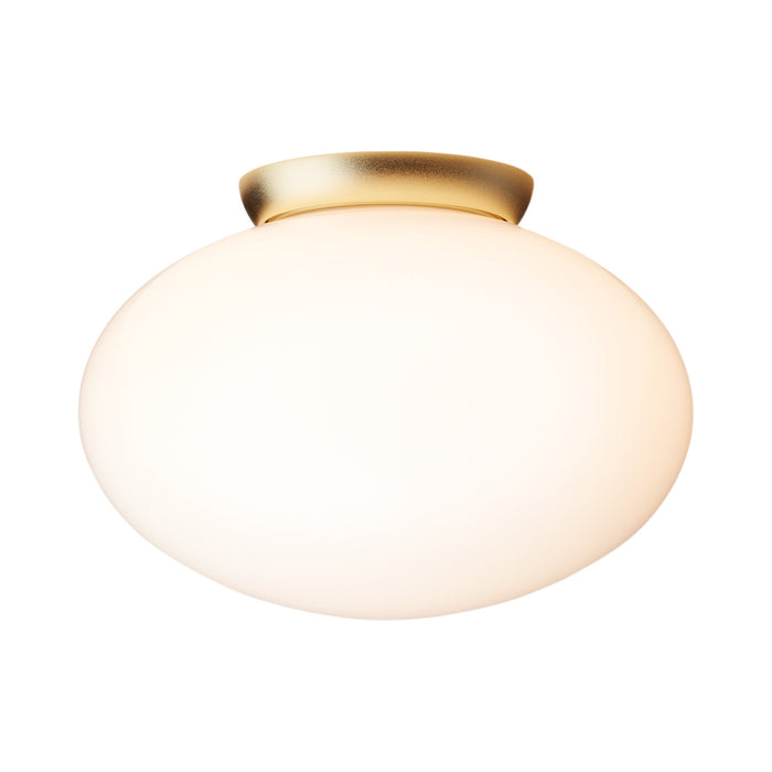 Rizzatto Flush Mount Ceiling Light in Satin Brass (Large).