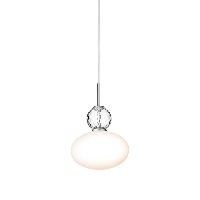 Rizzatto Pendant Light in Satin Silver (Small).