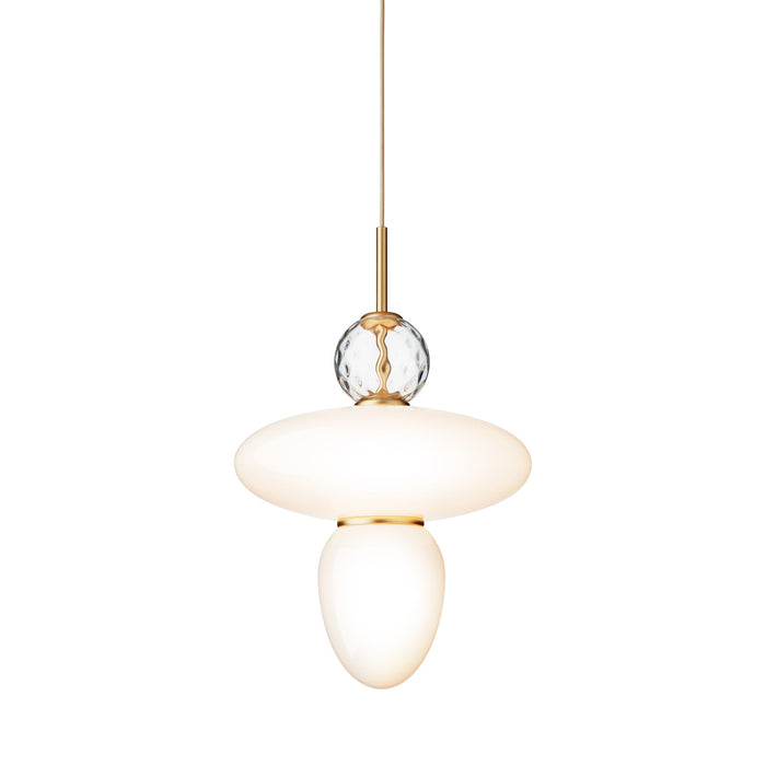 Rizzatto Pendant Light in Satin Brass (Large).