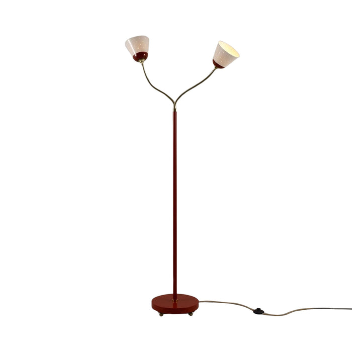 Alma Floor Lamp in Coral.