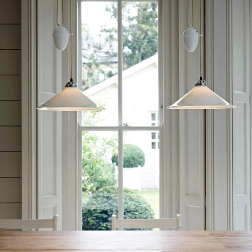 Cobb Pendant Light in dining room.