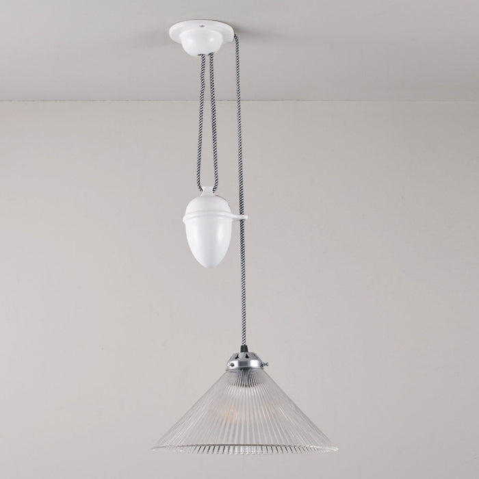 Conical Rise & Fall Pendant Light in Detail.