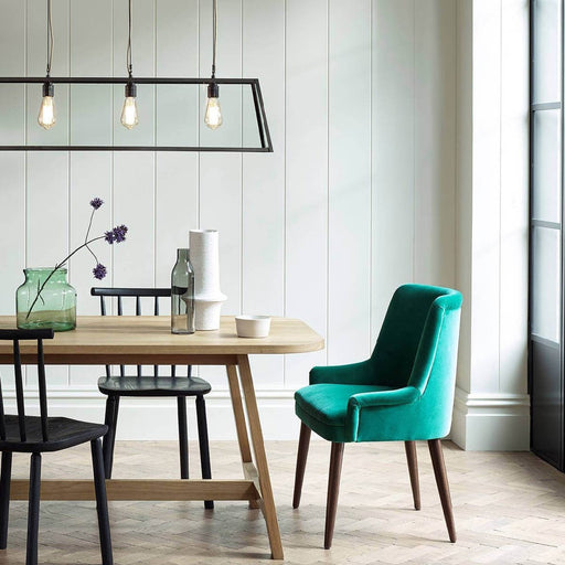 Diner Pendant Light in dining room.