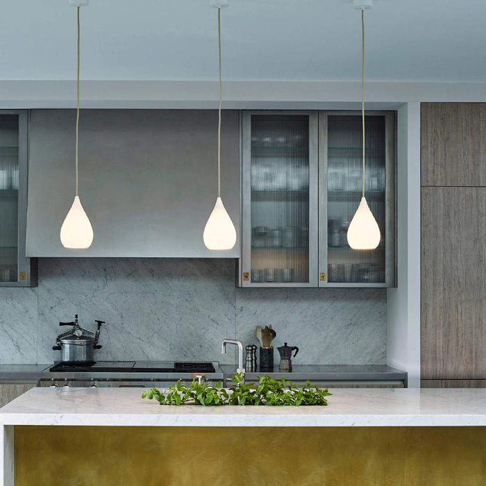 Drop One Pendant Light in kitchen.