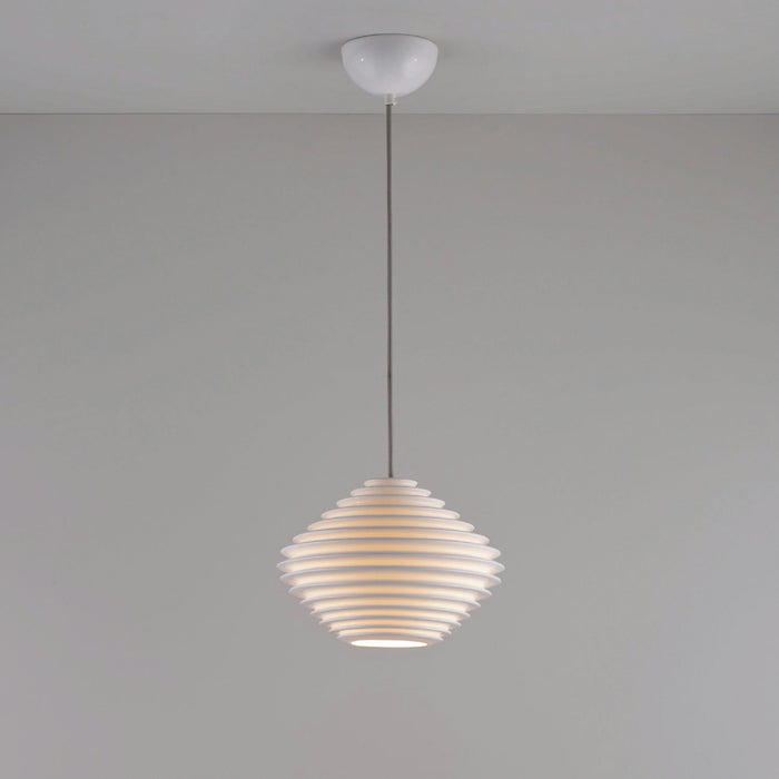 Fin Horizontal Pendant Light in Detail.