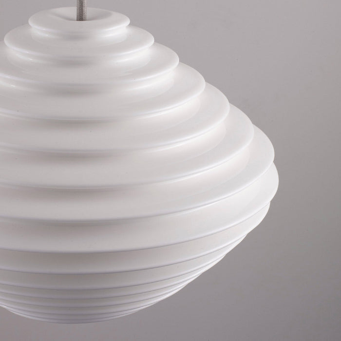 Fin Horizontal Pendant Light in Detail.