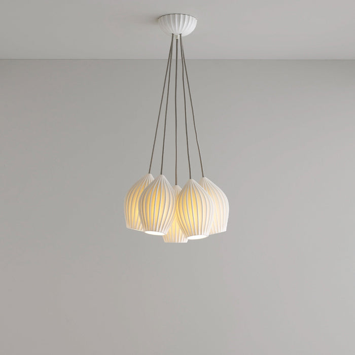 Fin Multi-Light Pendant Light in Detail.