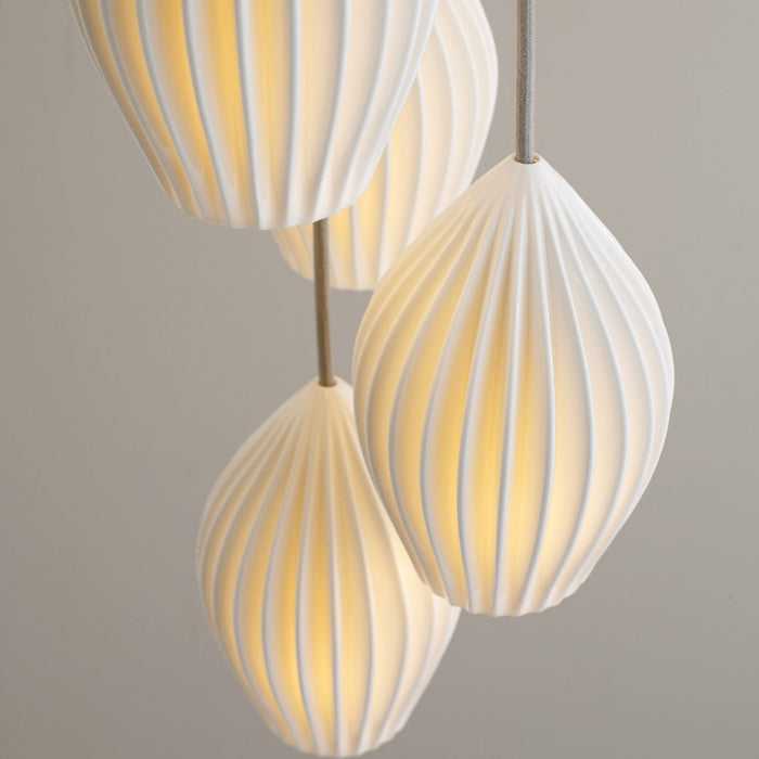 Fin Multi-Light Pendant Light in Detail.