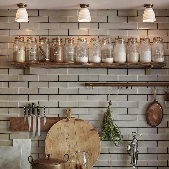 Hector Bibendum Flush Mount Ceiling Light in kitchen.