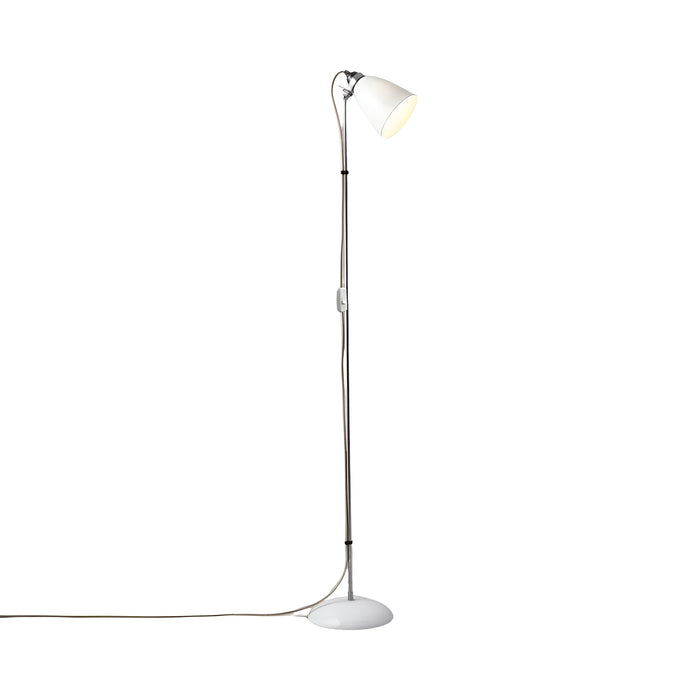 Hector Dome Floor Lamp in Natural White.