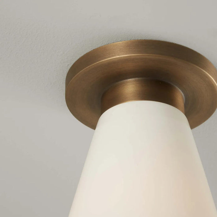 Hector Flowerpot Flush Mount Ceiling Light in Detail.