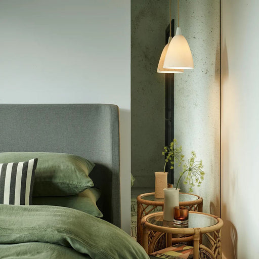 Hector Pendant Light in bedroom.