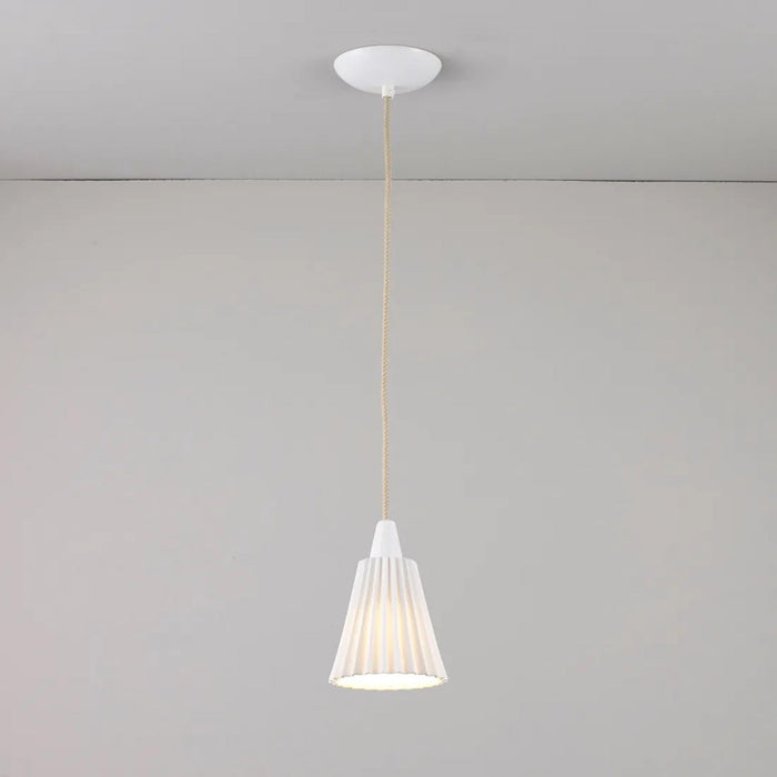 Hector Pleat Pendant Light in Detail.