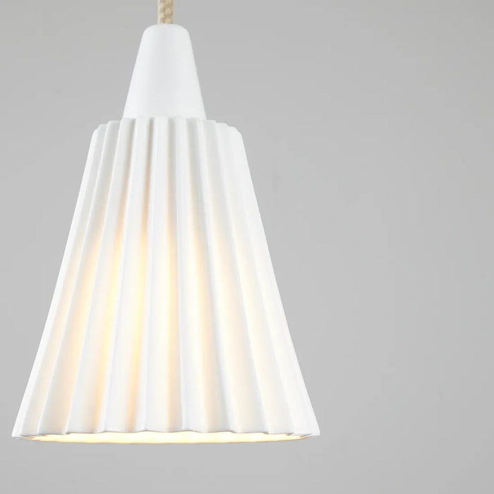 Hector Pleat Pendant Light in Detail.