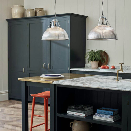 Phane Prismatic Pendant Light in kitchen.