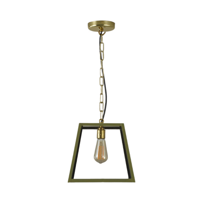 Quad Pendant Light in Olive Green (Medium).