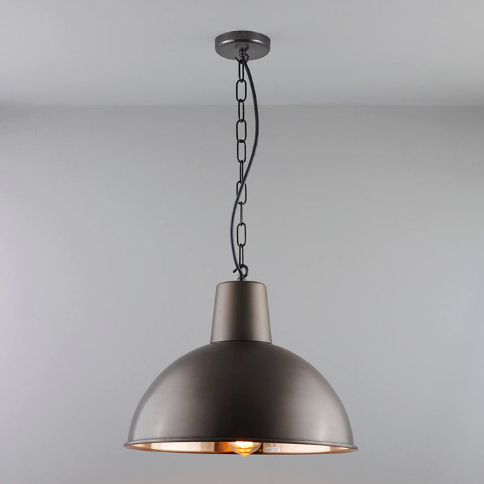 Spun Reflector Pendant Light in Detail.