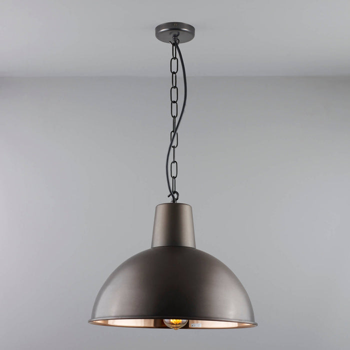 Spun Reflector Pendant Light in Detail.