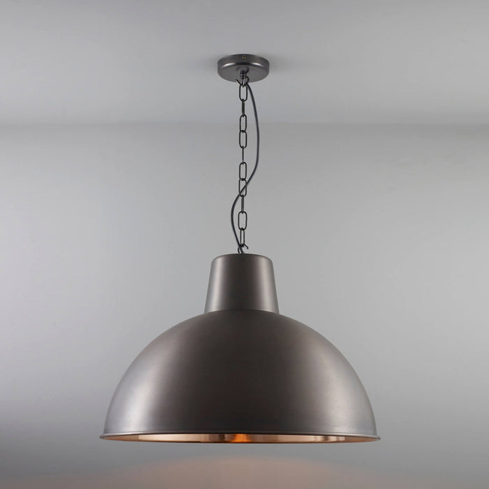 Spun Reflector Pendant Light in Detail.