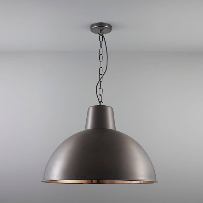 Spun Reflector Pendant Light in Detail.