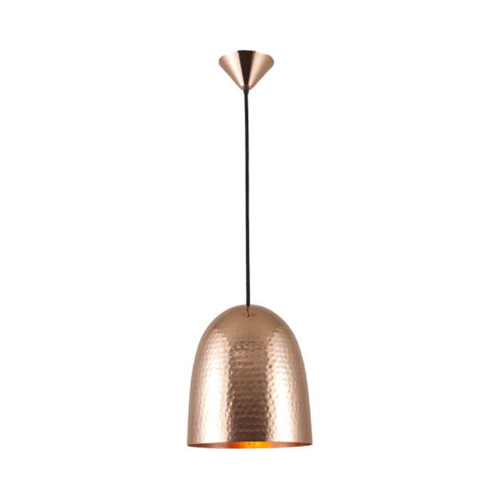 Stanley Pendant Light in Hammered Copper (Medium).